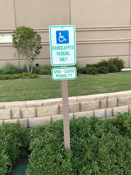 Handicapped Parking Sign in New Orleans, LA